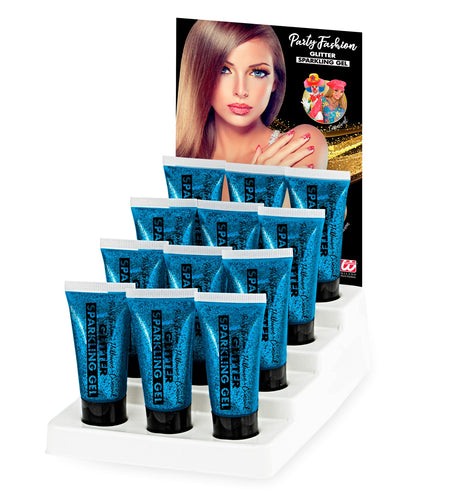 Widmann SRL Glitter gel Blauw 25ML