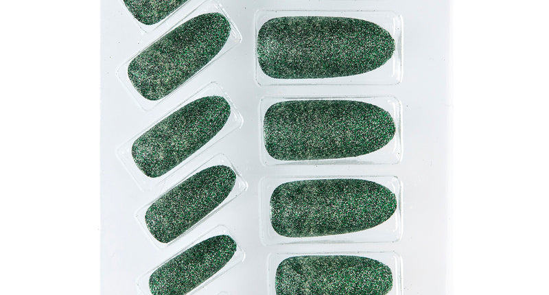 Widmann SRL Glitter opplaknagels groen