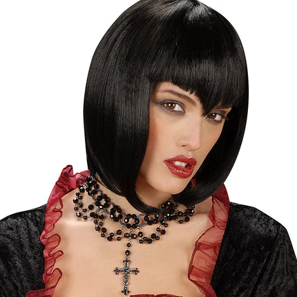 Widmann SRL Gothic beparelde ketting met kruis hange