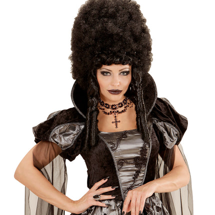 Widmann SRL Gothic beparelde ketting met kruis hange