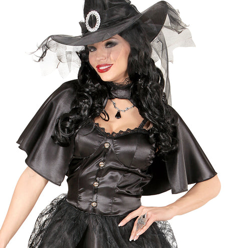 Widmann SRL Gothic Ring Spin + Web Met Zwarte Gemsteen