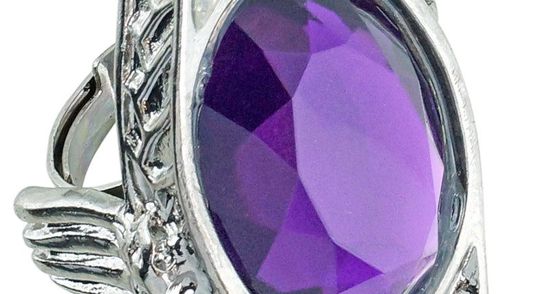 Widmann SRL Gotische ring met paarse gemsteen