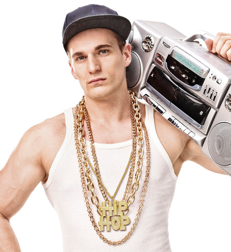 Widmann SRL Gouden bling bling hip hop halsketting