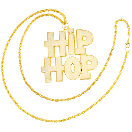 Widmann SRL Gouden bling bling hip hop halsketting