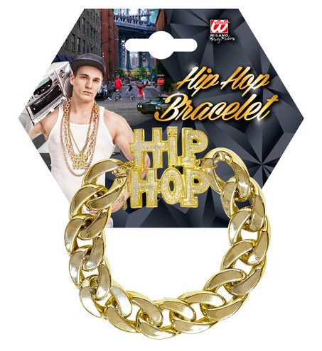 Widmann SRL Gouden bling bling hiphop armbandjes