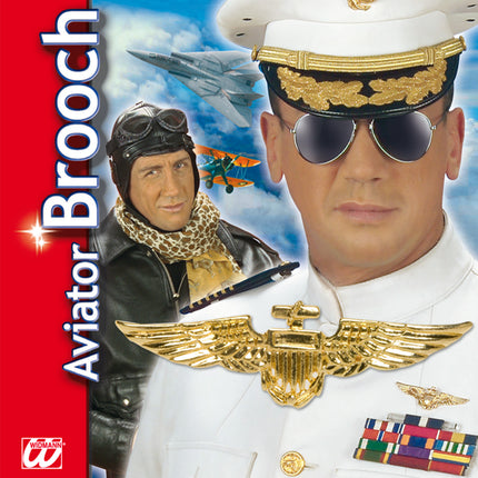 Widmann SRL Gouden broche vliegenier