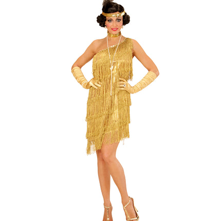 Widmann SRL Gouden Charlestonjurk voor party's