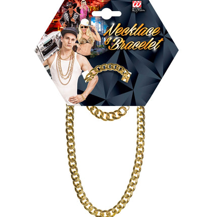 Widmann SRL Gouden ketting nep goud rapper