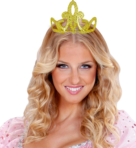 Widmann SRL Gouden kroontje glitters Jill