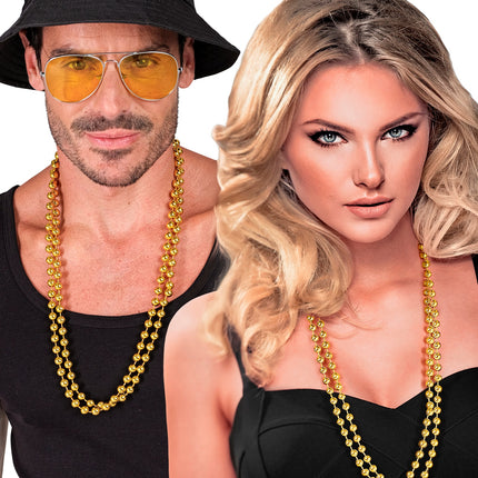 Widmann SRL Gouden parelkettingen set van 2