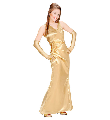 Widmann SRL Gouden prinsessen jurk beroemdheid metallic dames