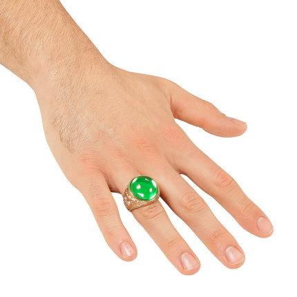 Widmann SRL Gouden ring met groene steen