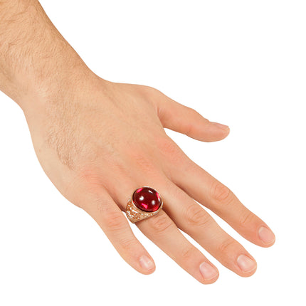 Widmann SRL Gouden ring met rode steen