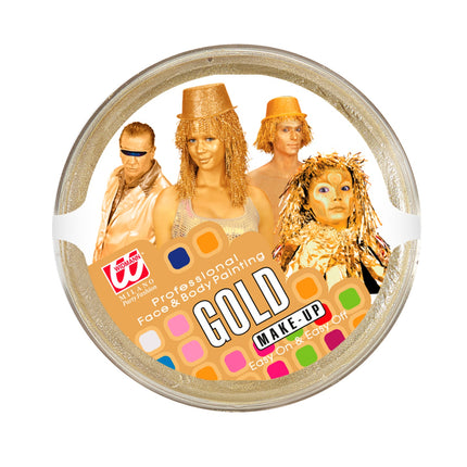 Widmann SRL Gouden schmink voor carnaval