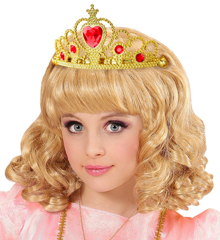 Widmann SRL Gouden tiara met rode stenen