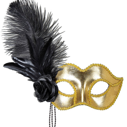 Widmann SRL Gouden Venetiaans oogmasker voor carnaval en party