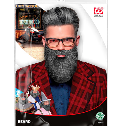 Widmann SRL Grijze baard Kapitein