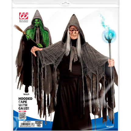 Widmann SRL Grijze Halloween cape