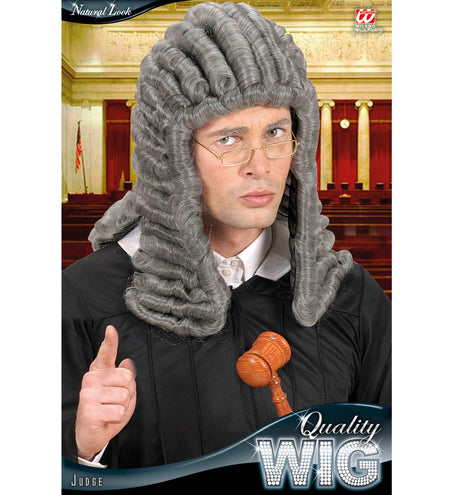 Widmann SRL Grijze rechter pruik