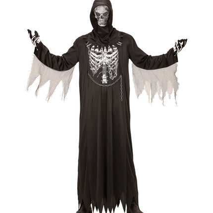 Widmann SRL Grimreaper Hoodie pak voor volwassenen