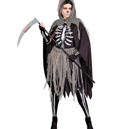 Widmann SRL Grimreaper kostuum dames Skelety