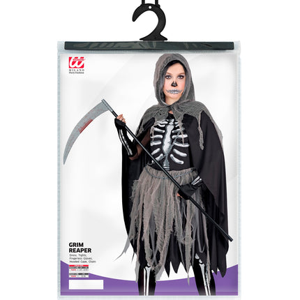 Widmann SRL Grimreaper kostuum voor kinderen Skelety