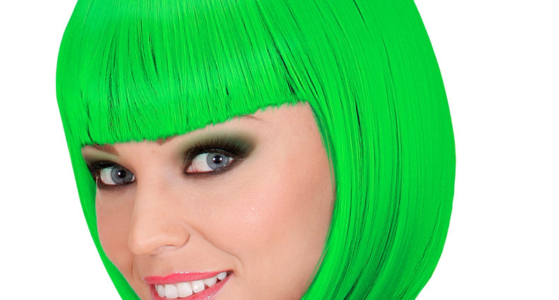 Widmann SRL Groene boblijn pruik Lou Lou