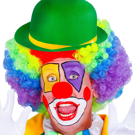 Widmann SRL Groene clowns bolhoed