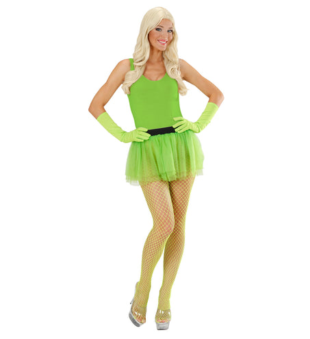 Widmann SRL Groene tule rok neon