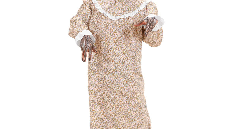 Widmann SRL Grootmoeder kostuum boze wolf Roodkapje