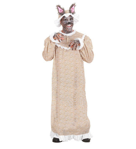 Widmann SRL Grootmoeder kostuum boze wolf Roodkapje