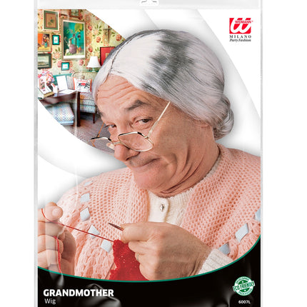 Widmann SRL Grootmoeder pruik volwassenen