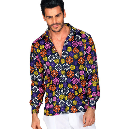 Widmann SRL Groovy shirt bloem jaren 70