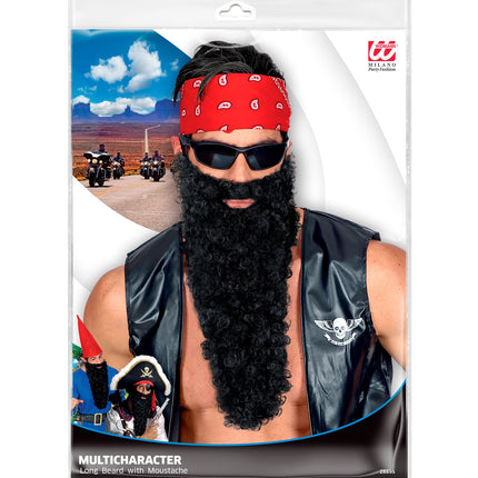 Widmann SRL grote baard met snor zwart