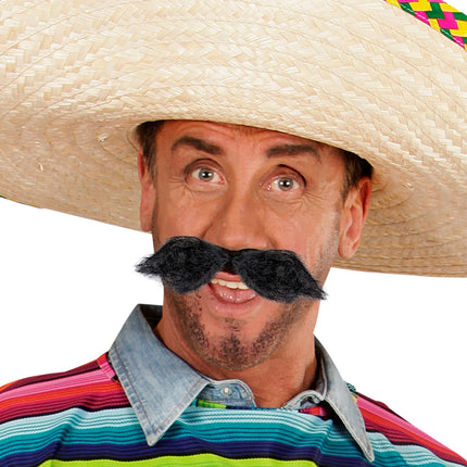 Widmann SRL Grote zwarte snor