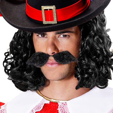 Widmann SRL Grote zwarte snor