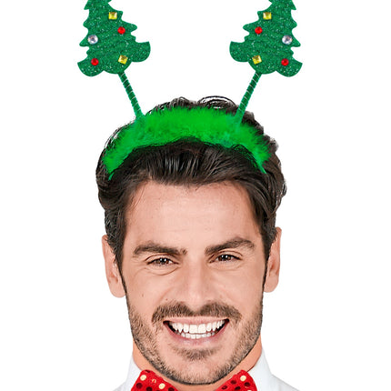 Widmann SRL Haarband kerstbomen met pluche