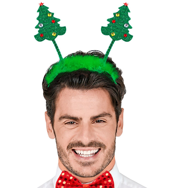 Widmann SRL Haarband kerstbomen met pluche