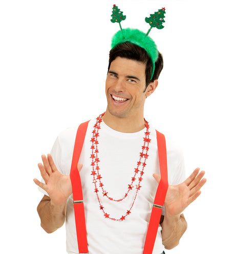 Widmann SRL Haarband kerstbomen met pluche