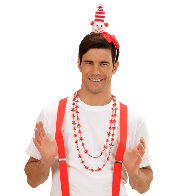 Widmann SRL Haarband kerstmis sneeuwpop