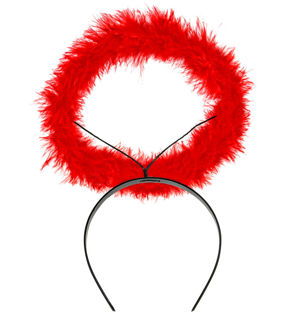 Widmann SRL Haarband met aureool rood Angelica