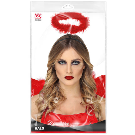 Widmann SRL Haarband met aureool rood Angelica