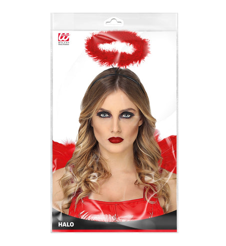 Widmann SRL Haarband met aureool rood Angelica