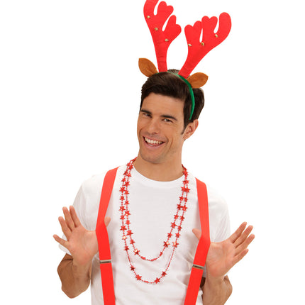 Widmann SRL Haarband rendier met belletjes en oren