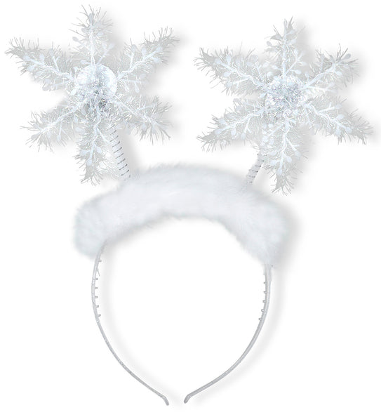 Widmann SRL Haarband sneeuwvlokjes met pluche