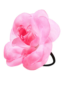 Widmann SRL Haarbloem roze met elastiek