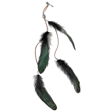 Widmann SRL Haarclip zwarte veren