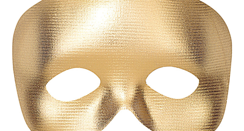 Widmann SRL Halfgezicht masker goud metallic