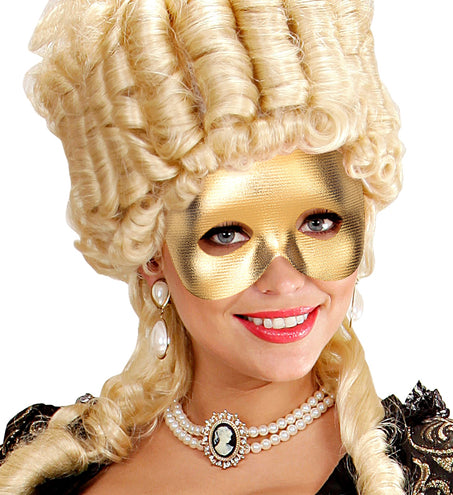 Widmann SRL Halfgezicht masker goud metallic