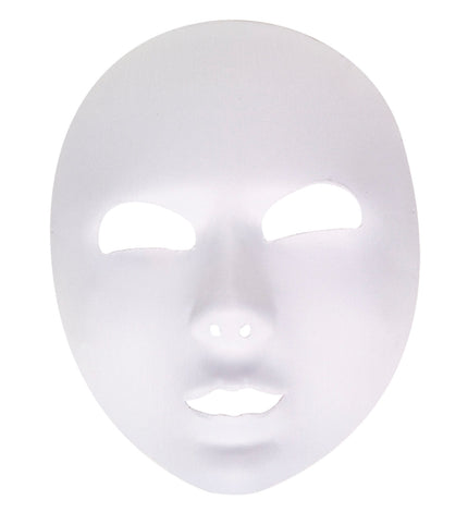 Widmann SRL Halfgezicht masker wit beschilderbaar